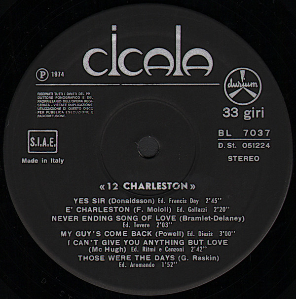 Various - 12 Charleston | Durium (BL 7037) - 2