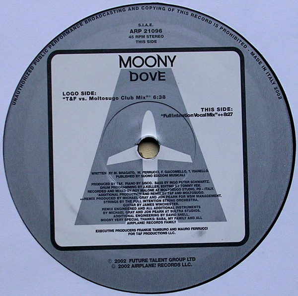Moony - Dove | Airplane! Records (ARP 21096) - 4
