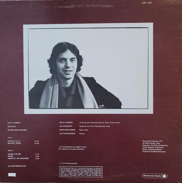 Ralph Towner - Solstice/Sounds And Shadows | ECM Records (ECM-1-1095) - 2 Ralph Towner - Solstice/Sounds And Shadows | ECM Records (ECM-1-1095) - 2
