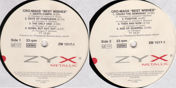 Cro-Mags - Best Wishes | ZYX Metallic (ZM 1017-1) - 3