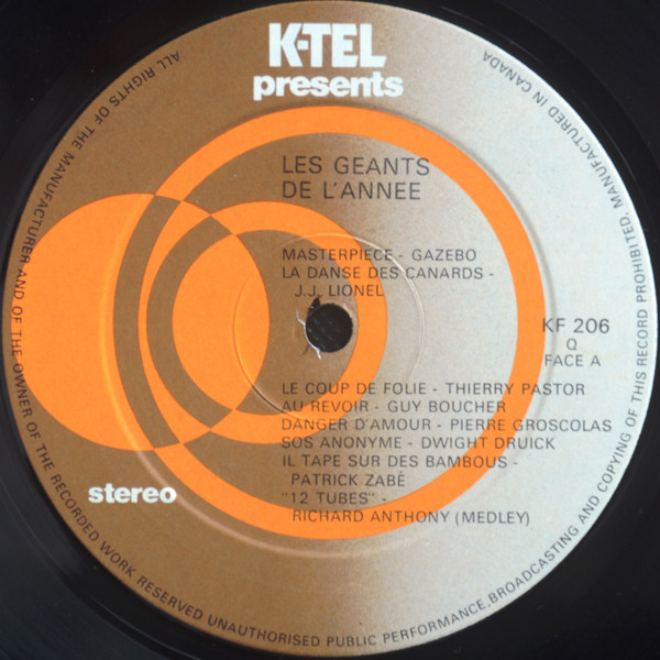 Various - Les Géants De L'Année | K-Tel (KF 206) - 3 Various - Les Géants De L'Année | K-Tel (KF 206) - 3