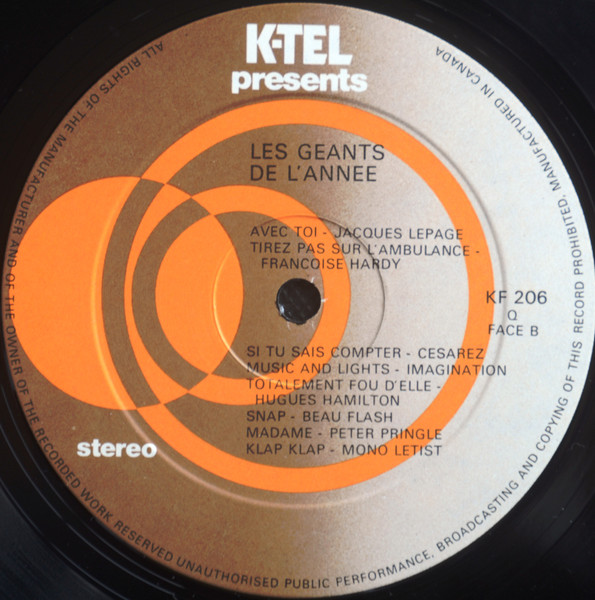 Various - Les Géants De L'Année | K-Tel (KF 206) - 4 Various - Les Géants De L'Année | K-Tel (KF 206) - 4