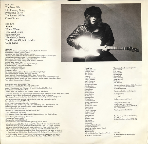 The Waterboys - Dream Harder | Geffen Records (GEF 24476) - 3