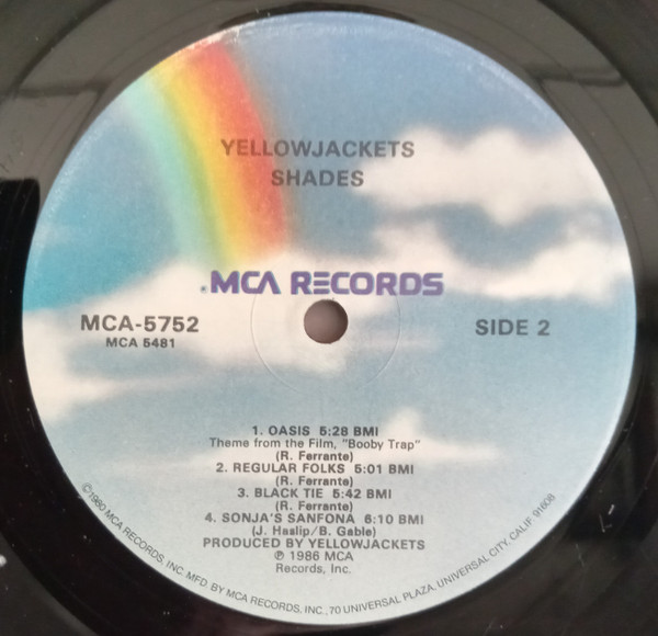 Yellowjackets - Shades | MCA Records (MCA-5752) - 3 Yellowjackets - Shades | MCA Records (MCA-5752) - 3