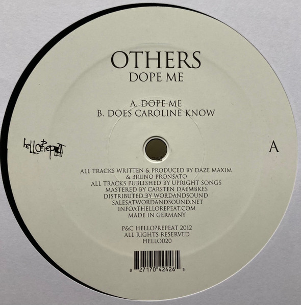 Others - Dope Me / Does Caroline Know | Hello? Repeat (HELLO020) - 3 Others - Dope Me / Does Caroline Know | Hello? Repeat (HELLO020) - 3