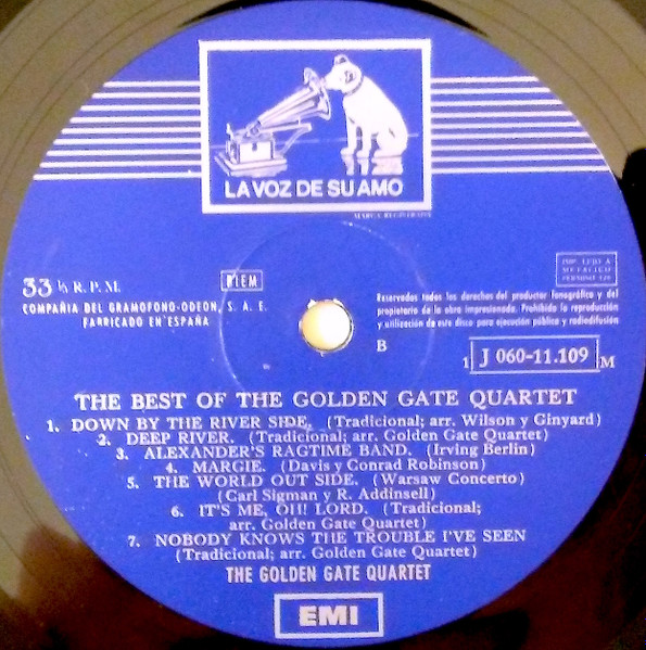 The Golden Gate Quartet - The Best Of The Golden Gate Quartet | La Voz De Su Amo (LCLP 1.434) - 4
