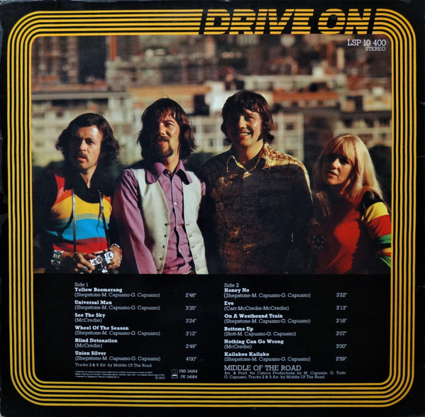 Middle Of The Road - Drive On | RCA Victor (LSP 10 400) - 2