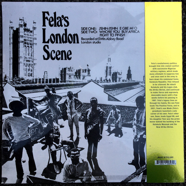 Fela Kuti And His Africa 70 - Fela's London Scene | Knitting Factory Records (KFR2004-3) - 2