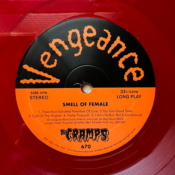 The Cramps - Smell Of Female (Limited Edition - Red Vinyl) [Vinyl] | Vengeance Records (VEN670) - 3