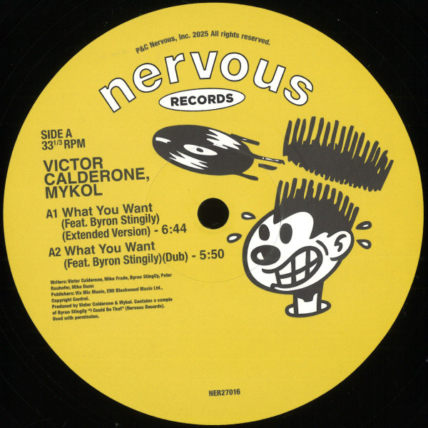 Victor Calderone , Mykol - What You Want | Nervous Records (NER27016)