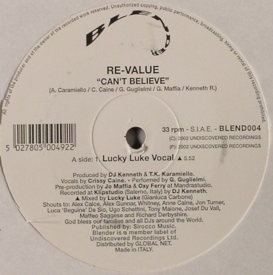 Re-Value - Can't Believe | Blender (BLEND004)