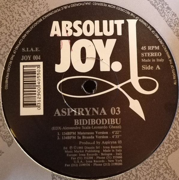 Aspiryna 03 - Bidibodibu' | Absolut Joy (JOY 004) - main