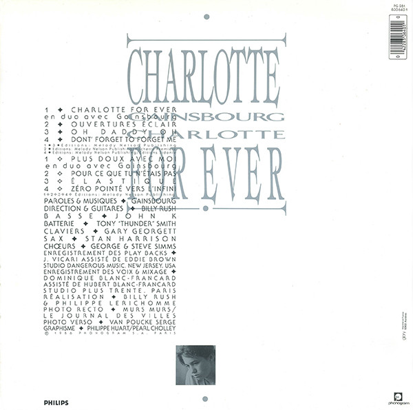 Charlotte Gainsbourg - Charlotte For Ever | Philips (830 640 1) - 2
