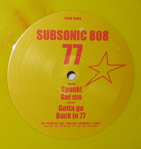 Subsonic 808 - 77 | Force Inc. Music Works (FIM 084) - main Subsonic 808 - 77 | Force Inc. Music Works (FIM 084) - main