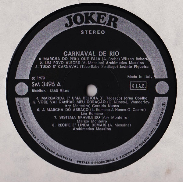 Various - Carnaval De Rio | Joker (SM 3496) - 3