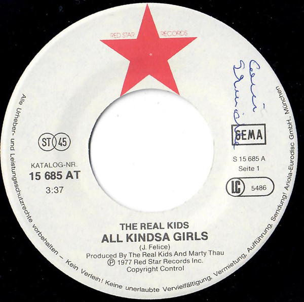 The Real Kids - All Kindsa Girls | Red Star Records (15 685 AT) - 3