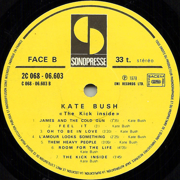 Kate Bush - The Kick Inside | Sonopresse (2 C 068-06603) - 4 Kate Bush - The Kick Inside | Sonopresse (2 C 068-06603) - 4
