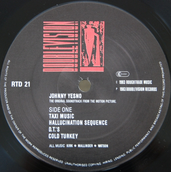 Cabaret Voltaire - Johnny Yesno: The Original Soundtrack From The Motion Picture | Doublevision (DVR 1)