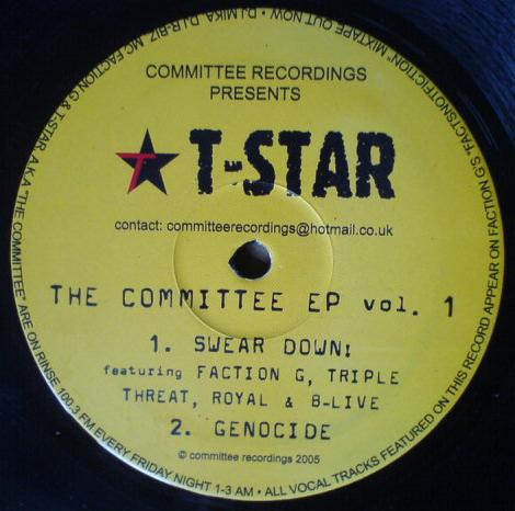 T Star / R-Biz - The Committee EP Vol. 1 | Committee Recordings (TSTAR001) - main T Star / R-Biz - The Committee EP Vol. 1 | Committee Recordings (TSTAR001) - main