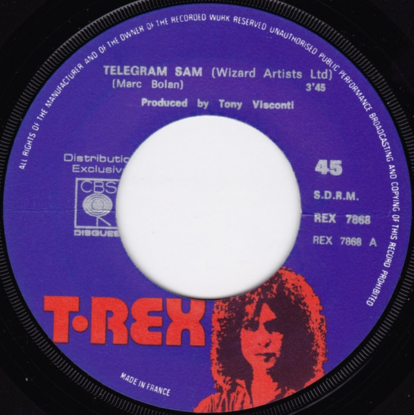 T. Rex - Telegram Sam / Cadilac | CBS (REX 7868) - 3