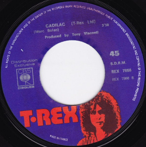 T. Rex - Telegram Sam / Cadilac | CBS (REX 7868) - 4