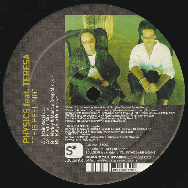 Physics Featuring Teresa Pozgaj - This Feeling | Soulstar (SS003) - main