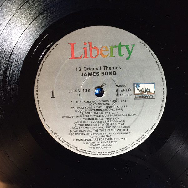 Various - James Bond - 13 Original Themes | Liberty (LO-551138) - 3 Various - James Bond - 13 Original Themes | Liberty (LO-551138) - 3