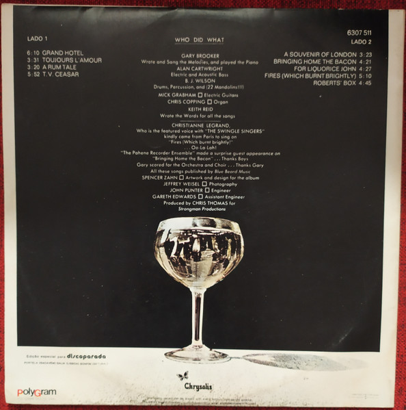 Procol Harum - Grand Hotel | Chrysalis (6307 511) - 2