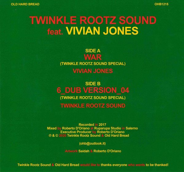 Twinkle Rootz Sound Feat. Vivian Jones - War | Old Hard Bread (OHB1215) - 2 Twinkle Rootz Sound Feat. Vivian Jones - War | Old Hard Bread (OHB1215) - 2