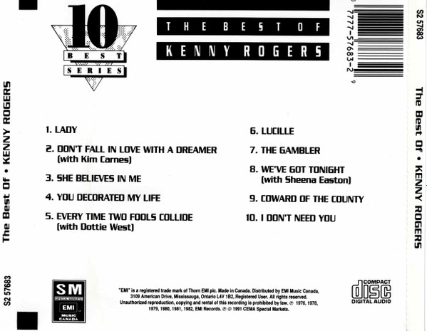 Kenny Rogers - The Best Of Kenny Rogers | EMI Music Canada Special Markets (S2 57683) - 2