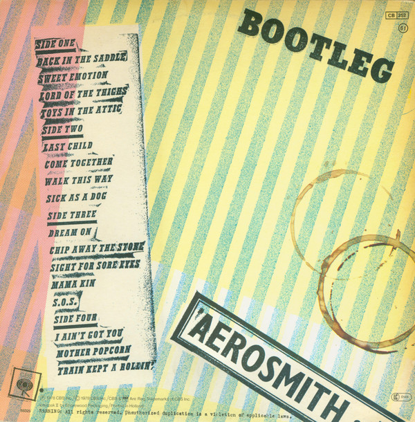 Aerosmith - Live! Bootleg | CBS (CBS 88325) - 3 Aerosmith - Live! Bootleg | CBS (CBS 88325) - 3