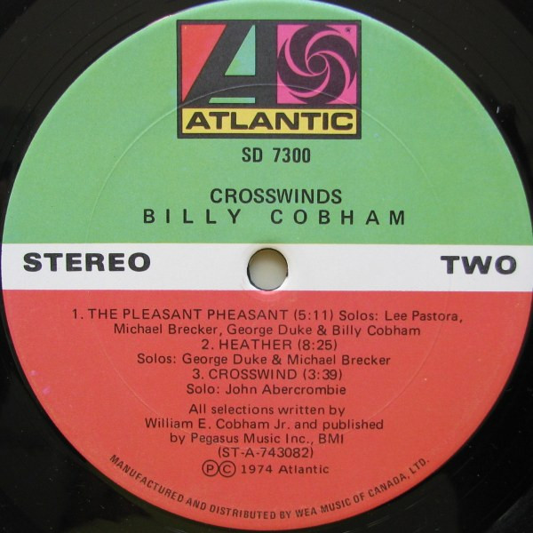 Billy Cobham - Crosswinds | Atlantic (SD 7300) - 4
