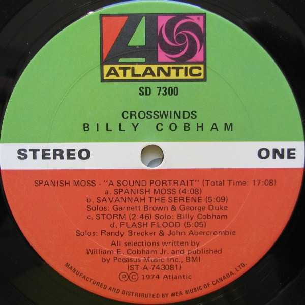 Billy Cobham - Crosswinds | Atlantic (SD 7300) - 3