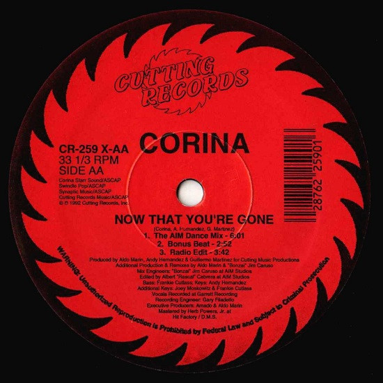 Corina - Now That You're Gone | Cutting Records (CR-259 X) - 4