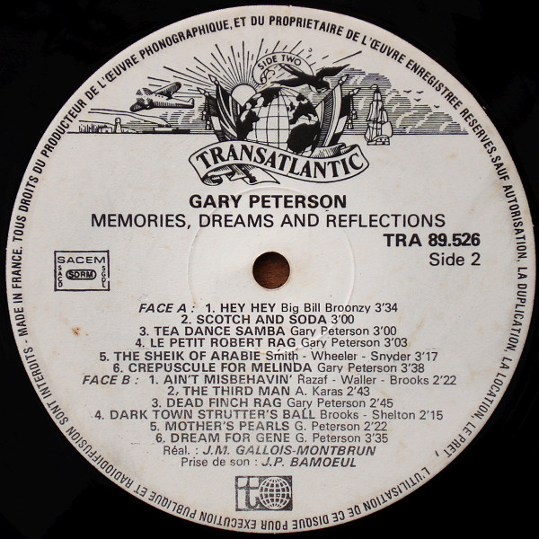 Gary Peterson - Memories, Dreams And Reflections | Transatlantic Records (TRA. 89.526) - 4