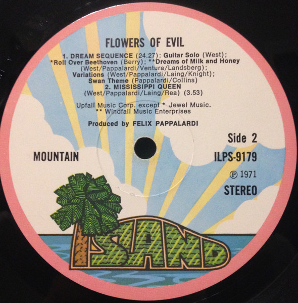 Mountain - Flowers Of Evil | Island Records (ILPS 9179) - 4 Mountain - Flowers Of Evil | Island Records (ILPS 9179) - 4