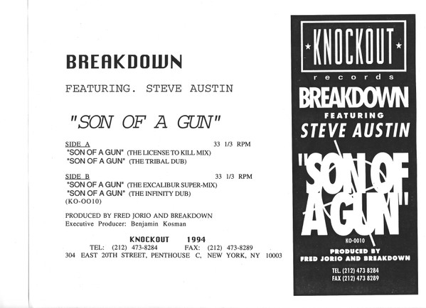 Breakdown Feat. Steve Austin - Son Of A Gun | Knockout Records (KO-0010) - 3