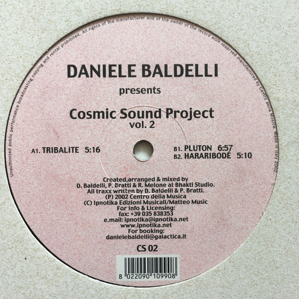 Daniele Baldelli - Cosmic Sound Project Vol. 2 | Cosmic Sound (CS 02) - 3 Daniele Baldelli - Cosmic Sound Project Vol. 2 | Cosmic Sound (CS 02) - 3