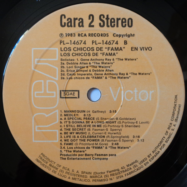 The Kids From Fame - En Vivo | RCA Victor (PL-14674) - 4 The Kids From Fame - En Vivo | RCA Victor (PL-14674) - 4