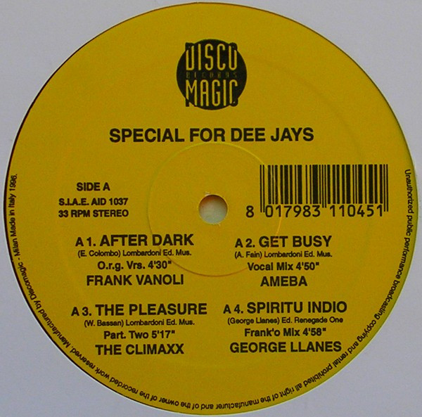 Various - Special For Dee Jays | Discomagic Records (AID 1037) - 3