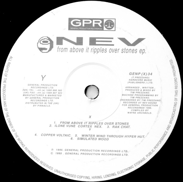Nev - From Above It Ripples Over Stones EP. | General Production Recordings (GENP (X)34) - 2 Nev - From Above It Ripples Over Stones EP. | General Production Recordings (GENP (X)34) - 2