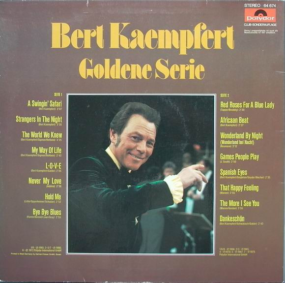 Bert Kaempfert - Goldene Serie | Polydor (64 674) - main