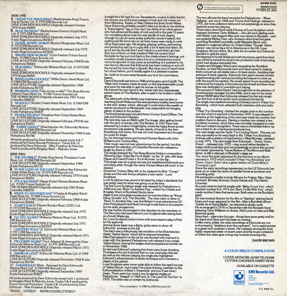 Dave Edmunds & Love Sculpture - The Dave Edmunds & Love Sculpture Single's A's & B's | Harvest (SHSM 2032) - 2