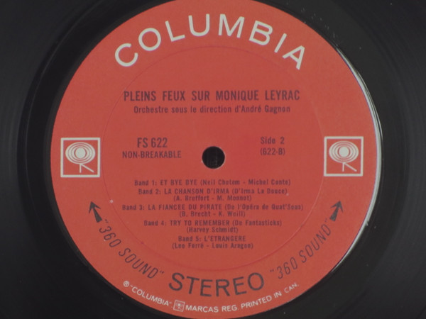 Monique Leyrac - Pleins Feux Sur | Columbia (FS 622) - 4