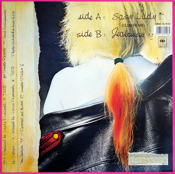 Ivana Spagna - Easy Lady (Club Remix) | CBS (CBSA 13.7019) - 2 Ivana Spagna - Easy Lady (Club Remix) | CBS (CBSA 13.7019) - 2