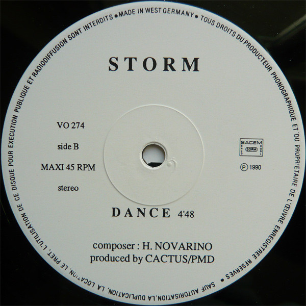 Storm Featuring Don Sandor - S'il Vous Plaît | Not On Label (VO 274) - 3