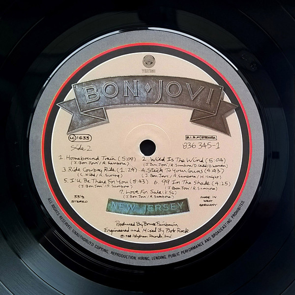 Bon Jovi - New Jersey | Vertigo (836 345-1) - 4