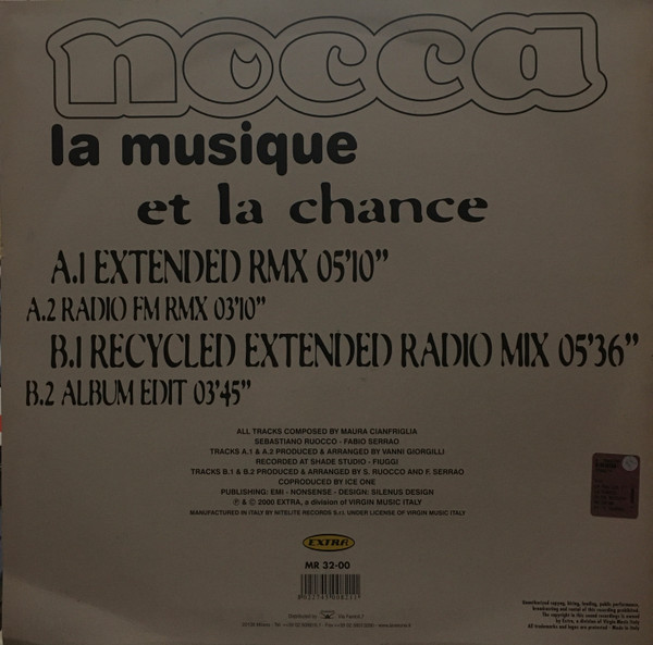Nocca - La Musique Et La Chance | Extra (MR 32-00) - 2