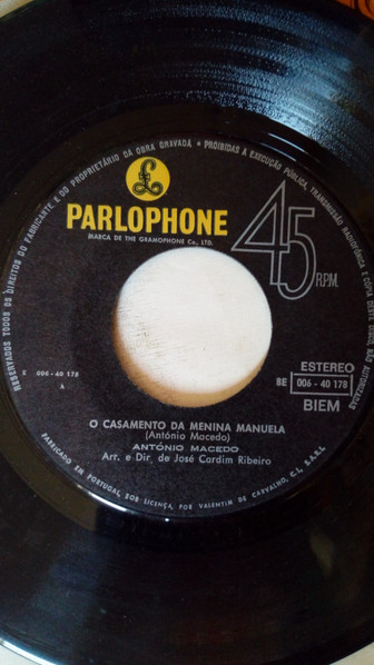 António Macedo - O Casamento Da Menina Manuela | Parlophone (8E 006-40 178) - 3 António Macedo - O Casamento Da Menina Manuela | Parlophone (8E 006-40 178) - 3