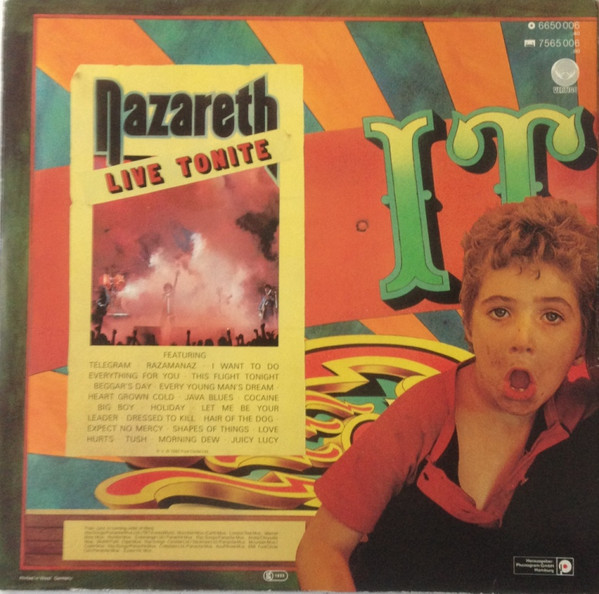 Nazareth - 'Snaz | Vertigo (6650 006) - 4